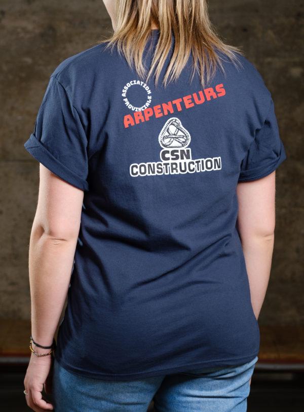T-Shirt CSN Construction - ARPENTEURS