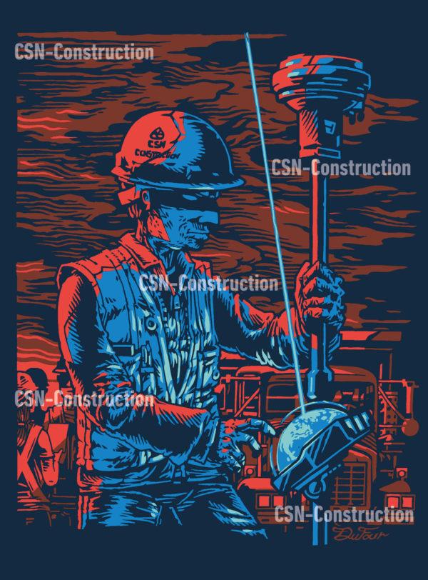 T-Shirt CSN Construction - ARPENTEURS