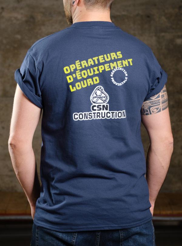 T-Shirt CSN Construction - OPÉRATEURS D'ÉQUIPEMENTS LOURDS