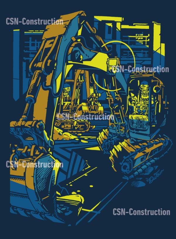 T-Shirt CSN Construction - OPÉRATEURS DE PELLES MÉCANIQUES